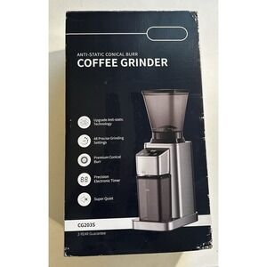 SHARDOR Anti-Static Conical Burr Coffee Grinder Electric Brushed Stainless Steel